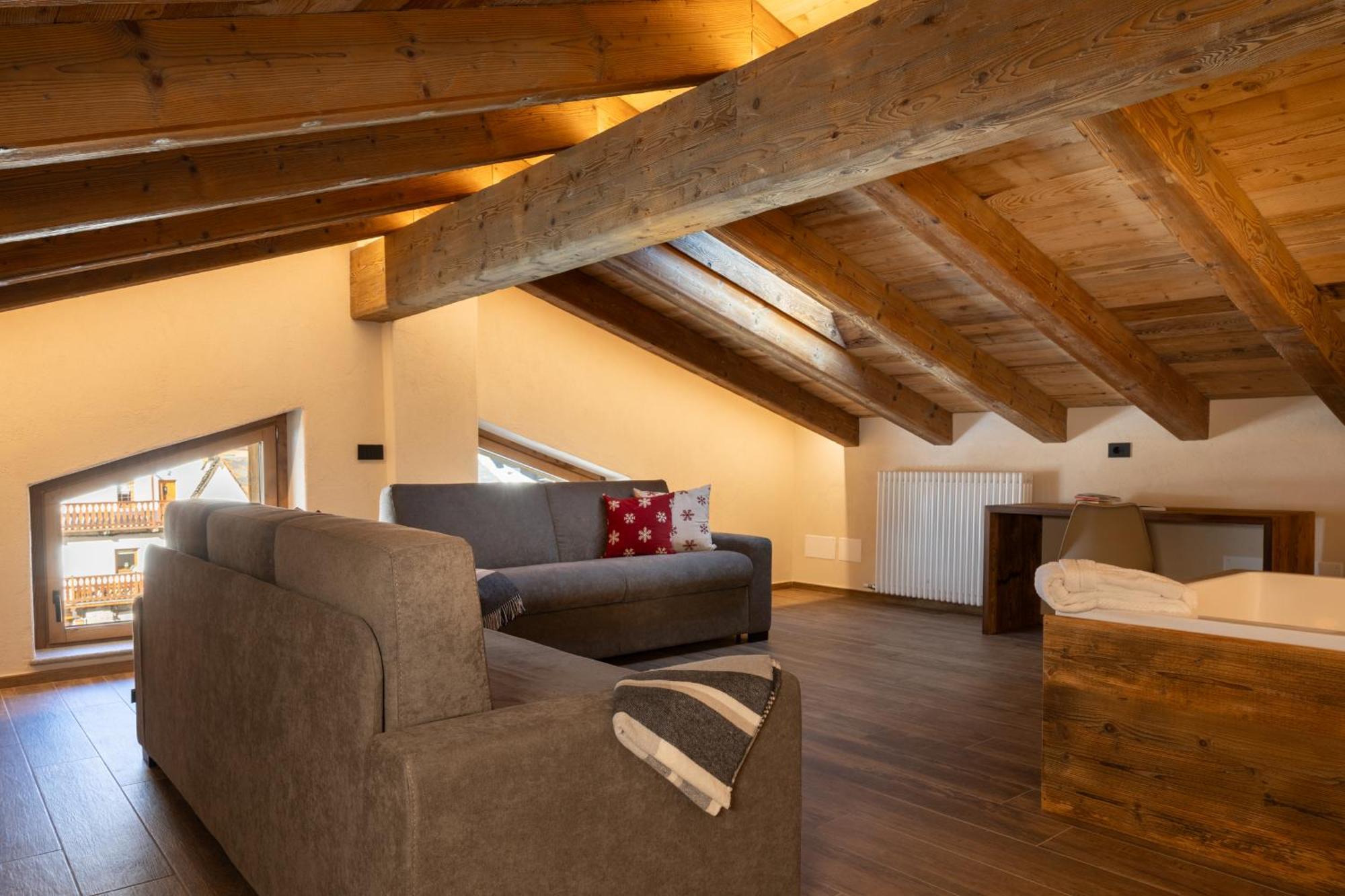 Les Reves Des Montagnards, Appartements De Charme Torgnon Exteriér fotografie