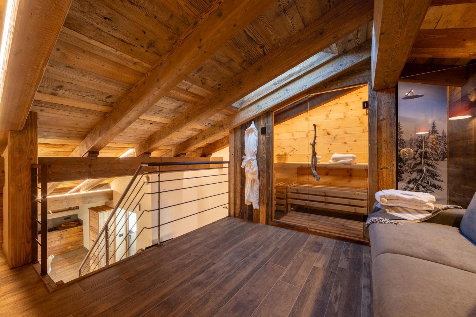 Les Reves Des Montagnards, Appartements De Charme Torgnon Exteriér fotografie