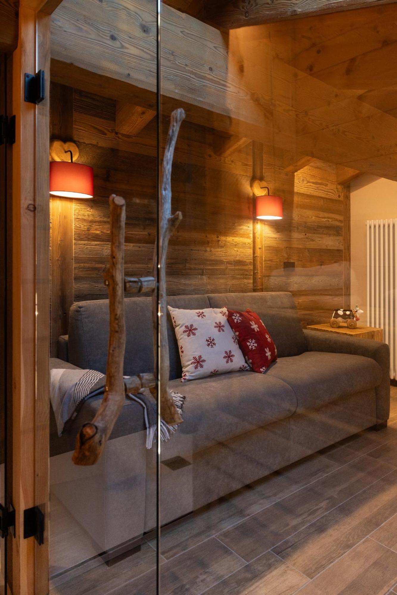 Les Reves Des Montagnards, Appartements De Charme Torgnon Exteriér fotografie